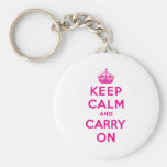 Gardez le calme et continuez porte-clef