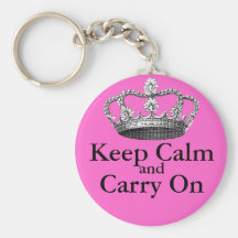 Gardez le calme et continuez porte-clef
