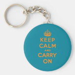 Gardez le calme et continuez porte-clefs