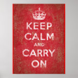 Gardez le calme et continuez posters