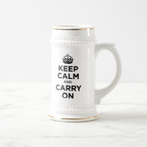 Gardez le calme et continuez tasse