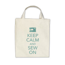 Gardez le calme et cousez sur le sac fourre-tout t