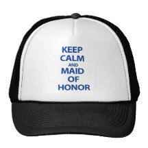 Gardez le calme et la domestique de l'honneur casquette