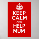 GARDEZ LE CALME et le HelpMum Poster