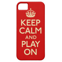Gardez le calme et le jeu dessus coque Case-Mate iPhone 5