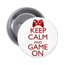 Gardez le calme et le jeu dessus pin's