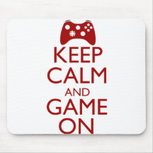 Gardez le calme et le jeu dessus tapis de souris