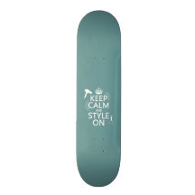 Gardez le calme et le style sur (toute couleur d'a skateboard customisable