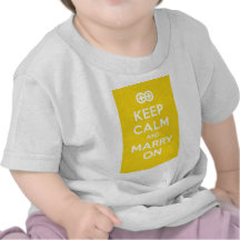 Gardez le calme et mariez dessus t-shirt