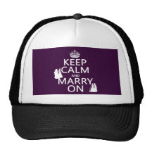 Gardez le calme et mariez dessus - toutes les coul casquettes de camionneur