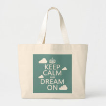 Gardez le calme et rêvez dessus (des nuages) - tou sac en toile