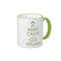Gardez le calme pour aller végétalien mugs à café