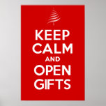 GARDEZ LES CADEAUX OUVERTS DE CALME AFFICHES