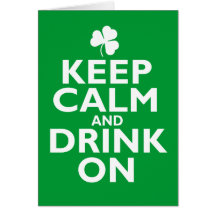 Gardez l'humour calme de Jour de la Saint Patrick Cartes De Vœux