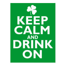 Gardez l'humour calme de Jour de la Saint Patrick Carte Postale