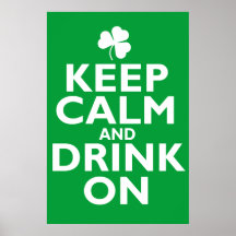 Gardez l'humour calme de Jour de la Saint Patrick Posters