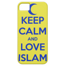 Gardez l'iPhone (bleu et jaune) 5 de calme et d'Is Coque iPhone 5