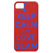 Gardez l'iPhone (bleu et rouge) 5 de calme et d'Is Coques iPhone 5 Case-Mate