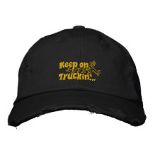 Gardez sur Truckin avec le nom personnalisé Chapeau Brodé