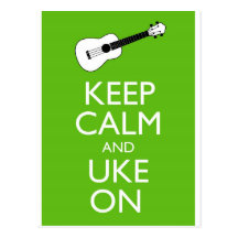 Gardez Uke calme sur (le shamrock) Cartes Postales