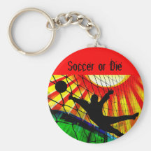 Gardien de but du football de rayon de soleil et d porte-clef