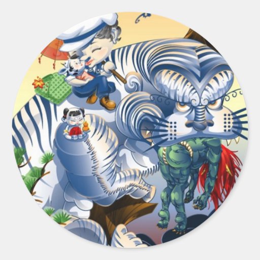 Gardien de l'ouest - tigre autocollants