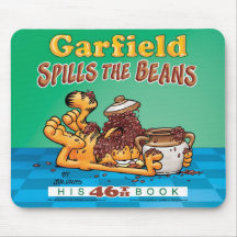 Garfield renverse les haricots Mousepad Tapis De Souris