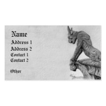 Gargouille de Notre Dame Cartes De Visite Professionnelles