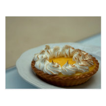Gâteau au goût âpre de meringue de citron cartes postales