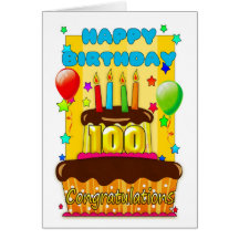 gâteau d'anniversaire avec des bougies - joyeux 10 carte de vœux