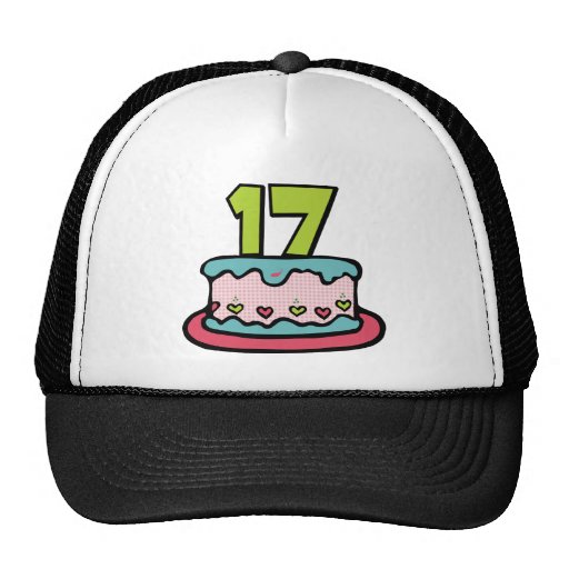 Gâteau d'anniversaire de 17 ans casquette de camionneur