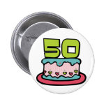 Gâteau d'anniversaire de 50 ans badges