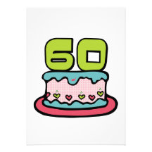 Gâteau d'anniversaire de 60 ans bristols