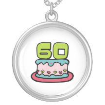 Gâteau d'anniversaire de 60 ans colliers personnalisés