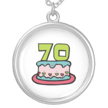 Gâteau d'anniversaire de 70 ans colliers