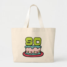 Gâteau d'anniversaire de 80 ans sacs