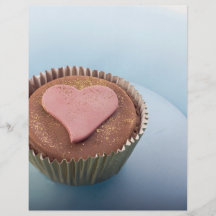 gâteau de coeur d'amour tract personnalisé