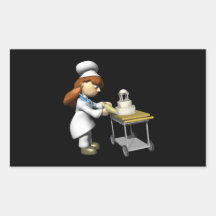 Gâteau de mariage 2 autocollants