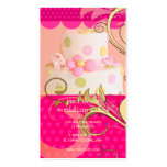 Gâteau de mariage/boulangerie/pâtisserie roses cartes de visite professionnelles
