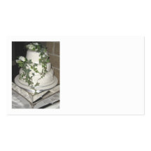 Gâteau de mariage cartes de visite professionnelles