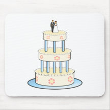 Gâteau de mariage tapis de souris