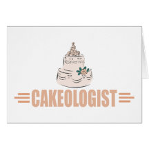 Gâteau humoristique décorant carte de vœux