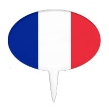 Gâteau Topper avec le drapeau de la France