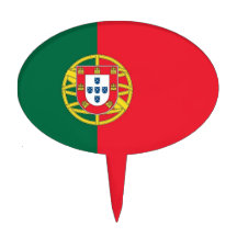 Gâteau Topper avec le drapeau du Portugal