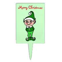 Gâteau Topper d'Elf de Noël