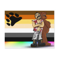 Gay bear flag Postal card cartes postales