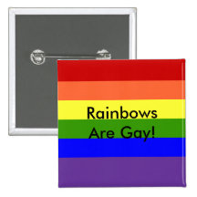 Gay pride badge avec épingle