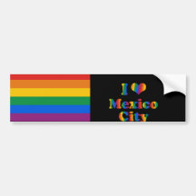GAY PRIDE DE MEXICO ADHÉSIFS POUR VOITURE