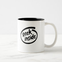 GEEK À L'INTÉRIEUR TASSE À CAFÉ