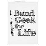 Geek de petite flûte de bande cartes